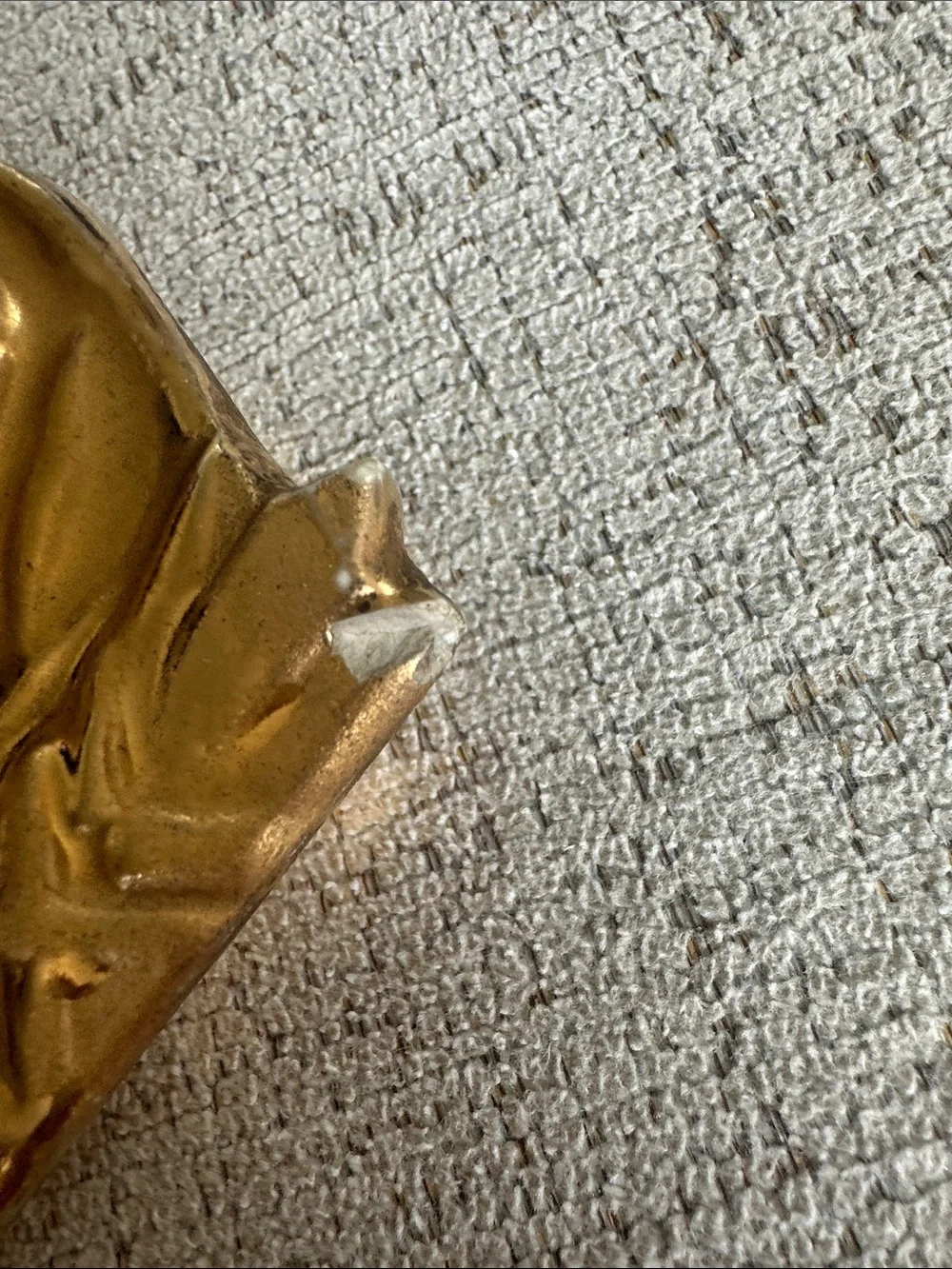 Vintage McCoy Gold Fan Wall Pocket Planter Vase from 1950s